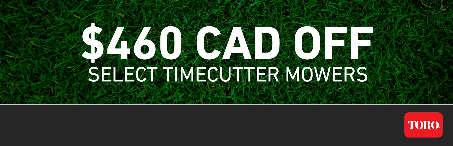 Toro: $460 CAD OFF Select TimeCutter Mowers